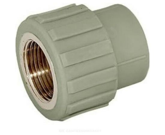 Муфта RTP PN25 комбинированная, внутренняя резьба D25х1/2 мм, серая 10935 
