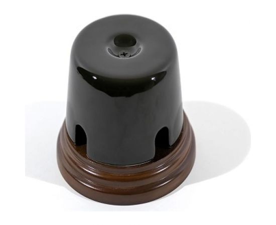 Распределительная коробка Interior Electric 77x40 керамическая на подложке, шоколад, серия АРБАТ РКК004 