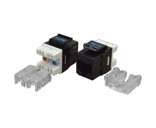 Модуль Keystone RJ45, кат.6, UTP, 180 градусов, черный, TWT-OK45UTP180/6-BK 