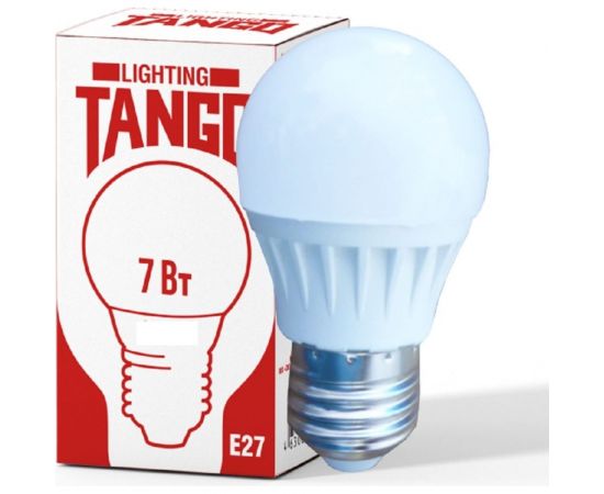 Лампа TANGO 7W E27 шарик 6500K 220V LED G45-7W-E27-WW НОВИНКА 1196921 