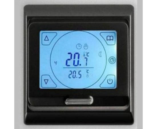 Терморегулятор для тёплого пола ТеплоСофт сенсорный E91.716 черный 91716/черный 