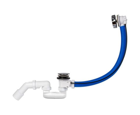 Автоматический сифон для ванны STYRON хромированный 530 мм STY-536-A-K-L 