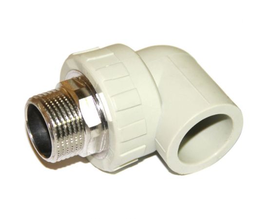 Полипропиленовый угольник Гроссис 90` НР D20-3/4" 0301822 