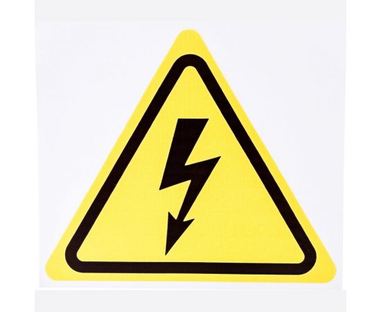 Наклейка знак электробезопасности Опасность поражения электротоком REXANT 200x200x200 мм 5 шт 56-0006 