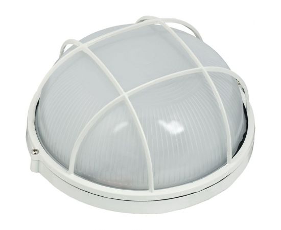 Светильник IEK НПП/НПБ, 1102, круг, с решеткой, 100Вт, IP54, ИЭК, белый LNPP0-1102-1-100-K01 