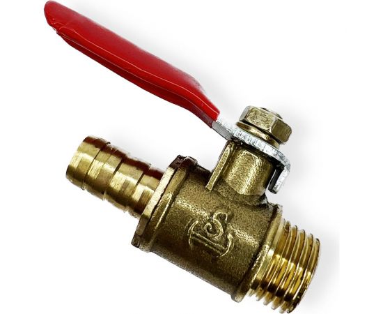 Краник латунный наружная резьба 1/4"", елочка 8 мм ARMA BV M1/4-08 