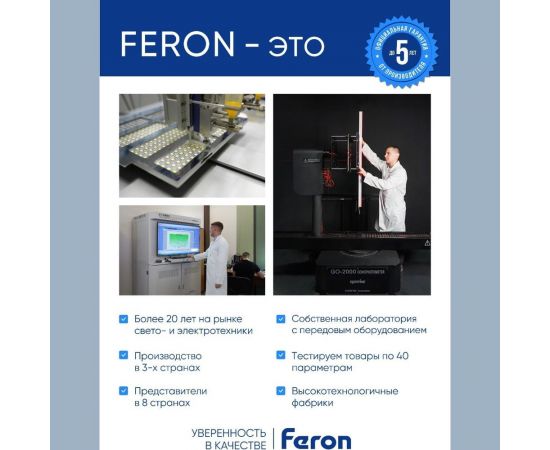 Садово-парковый светильник FERON DH1704, на стену, GU10 230V, черный (на стену) 48322 – изображение 15