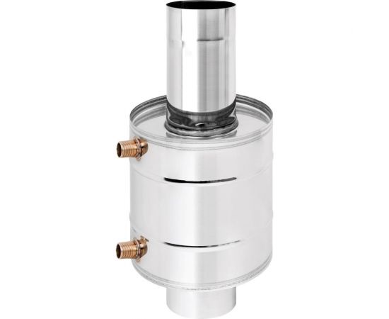 Штампованный теплообменник Везувий на трубе (6 л; 115 мм; AISI 439) А-17085 – изображение 2