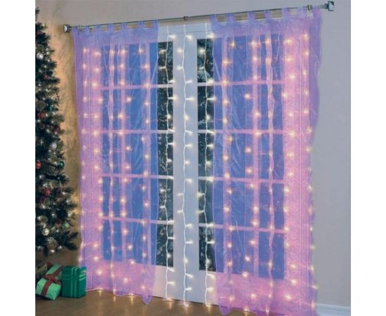 Электрогирлянда B&H «Световой занавес», 2 м х 1 м, 200 прозрачных микроламп BHR0313-WW – изображение 2