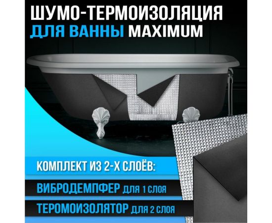Комплект термо-шумоизоляции для ванны Dreamcar из 2-х слоев DC-000-0966631 – изображение 2