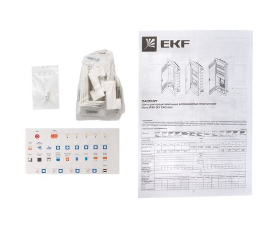 Основание силового щита EKF "Nova" (с DIN-рейками) 36 модулей IP40 PROxima nv-pbase-36 – изображение 2