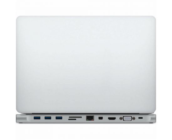 Адаптер Rombica Type-C Station USB 3 0 m-1 Type-C DC+3 Usb3 0 f+HDMI+miniDP+VGA+LAN+mSDXC+3 5mm TC-00160 – изображение 3