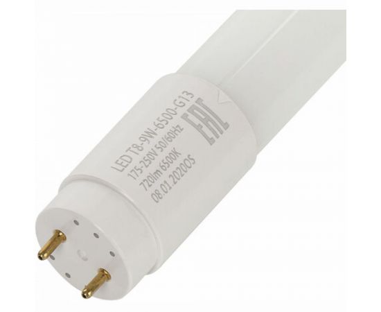Светодиодная лампа SONNEN 9Вт, G13, трубка, 60см, холодный/белый, LED T8-9W-6500-G1 453716 – изображение 3