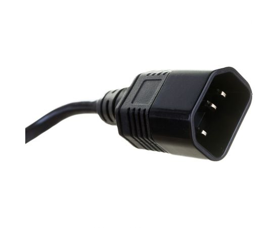 Кабель-переходник ExeGate UPS-розетка Power EC-3/0.75mm2, 10A, медь, черный, 0.15м 280681 – изображение 3