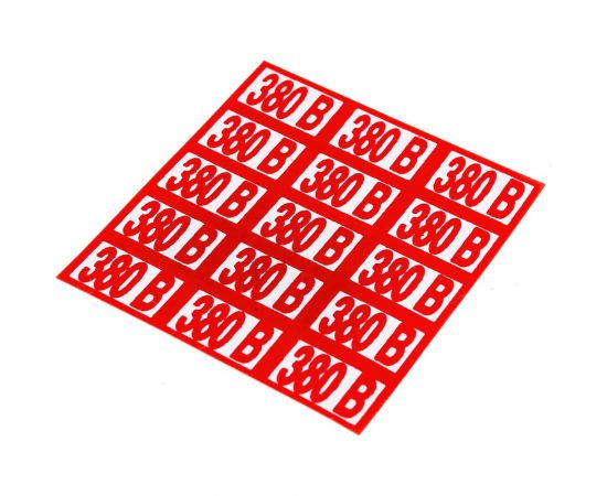 Указатель напряжения 380В Стандарт Знак Z06 10x15 мм, пленка ПП, блок по 15 шт 00-00035384 – изображение 3