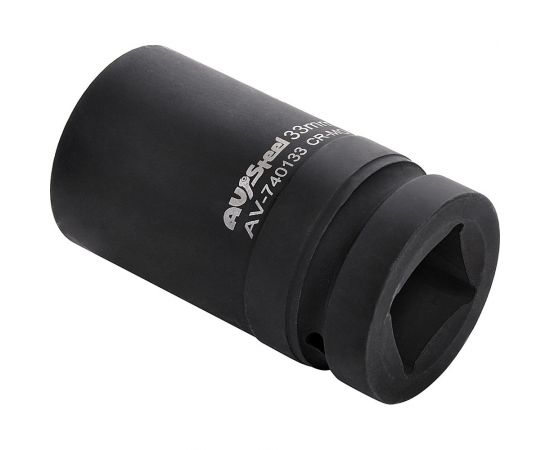 Головка ударная шестигранная удлиненная (33 мм; 1DR) AV Steel AV-740133 – изображение 3