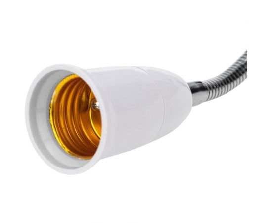 Цокольный гибкий светильник в розетку REXANT Е27 150 мм с выключателем 80-1194 – изображение 4
