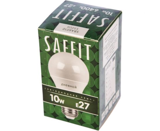Светодиодная лампа SAFFIT SBA6010 Шар E27 10W 6400K 55006 – изображение 5