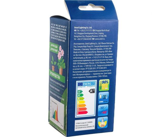 Светодиодная лампа Uniel 15W, SPFB, E27, CL PLP30WH LED-A60 UL-00007405 – изображение 5