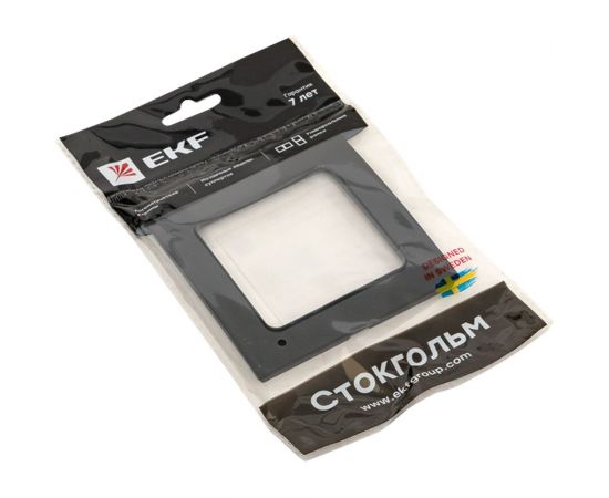 1-местная рамка EKF Стокгольм черная EXM-G-302-30 – изображение 5