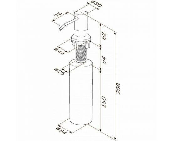 Универсальный диспенсер AM.PM X-Joy черный A8437122 – изображение 6