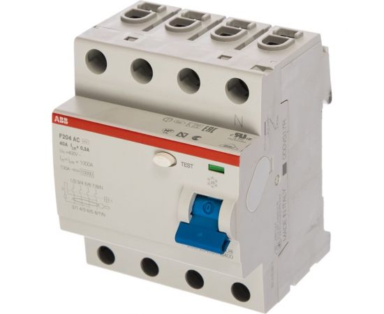Выключатель дифференциального тока ABB 2CSF204001R3400 F204 4п AC 40A 300mA 