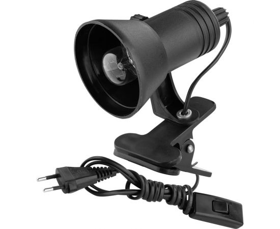 Светильник на прищепке СПб УПП-5 (черный с лампой) 99927958 