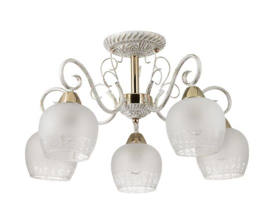 Потолочная люстра LUMION стекло, E27, 5х60W, BIANCOPA 3505/5C 