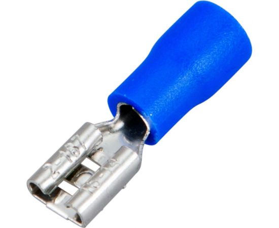 Плоская изолированная клемма REXANT РПи-м 2,5-(4,8) гнездо - 5,6 мм 1,5-2,5 мм2 синяя, 10 шт 06-0389-A 