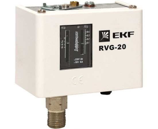 Реле избыточного давления EKF RVG-20-0,6 (0,6 МПа) 