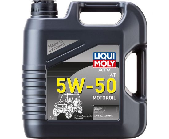 НС-синтетическое моторное масло для 4-тактных мотоциклов 4л LIQUI MOLY ATV 4T Motoroil 5W-50 SN MA2 20738 