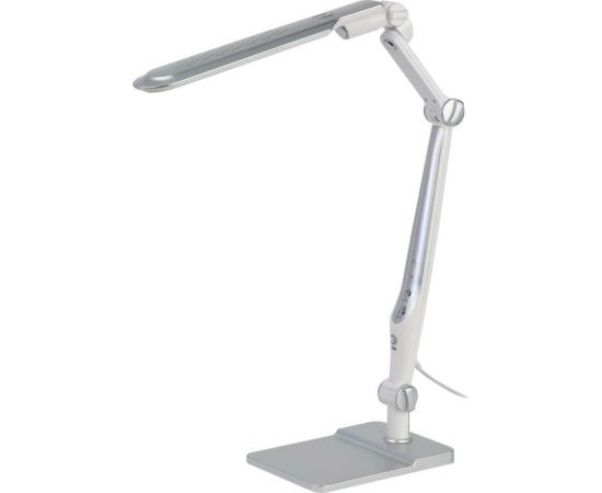 Настольный светодиодный светильник ЭРА NLED-497-12W-S на струбцине и с основанием, серебро Б0052772 