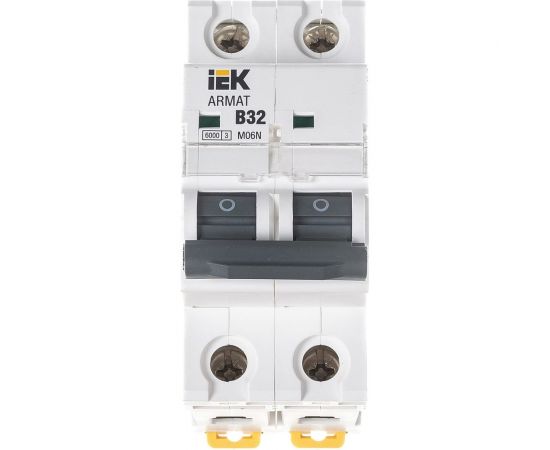 Автоматический выключатель IEK ARMAT M06N 2P B 32А AR-M06N-2-B032 