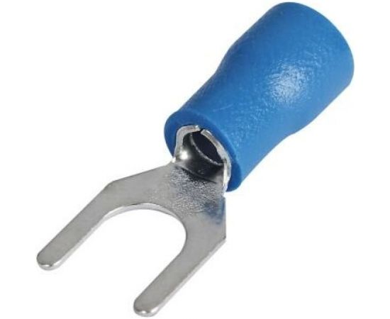 Вилочный изолированный наконечник HLT НВИ 2.5-5 вилка 1.0-2.5 мм синий упаковка 100 шт 084-04-17,084-04-017 4670042793978 