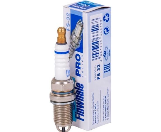 Свеча зажигания 3-х электродная CHEVROLET/DAEWOO/HONDA/KIA/LADA/MAZDA/MITSUBISHI/SUBARU/SUZUKI FINWHALE FS32 