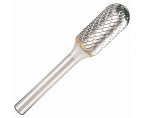 Бор-фреза форма С цилиндр со сферическим концом (6x18 мм, хвостовик 6 мм) D.BOR 9F-12060K02D 