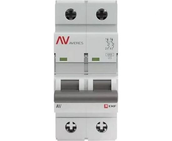 Автоматический выключатель EKF AV-6 2P 50A C 6kA AVERES SQmcb6-2-50C-av 