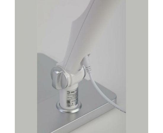 Настольный светодиодный светильник ЭРА NLED-497-12W-S на струбцине и с основанием, серебро Б0052772 – изображение 12