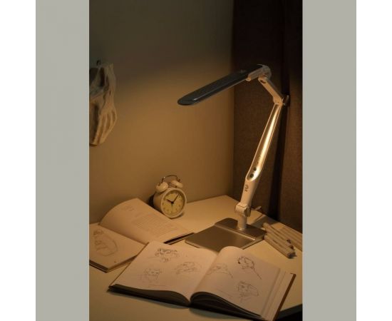 Настольный светодиодный светильник ЭРА NLED-497-12W-S на струбцине и с основанием, серебро Б0052772 – изображение 18