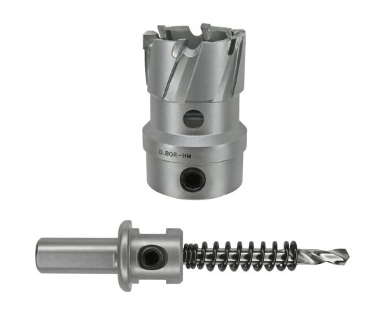 Коронка по металлу HM (40х28 мм; хвостовик 13 мм; комплект) D.BOR HS-HM-28-040-T – изображение 2