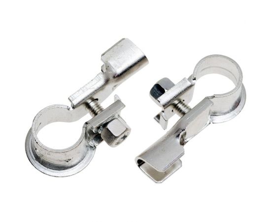 Клеммы АКБ в комплекте StartVOLT латунь с цинковым покрытием, до 50мм.кв. обжим и пайка SBT 016 – изображение 2