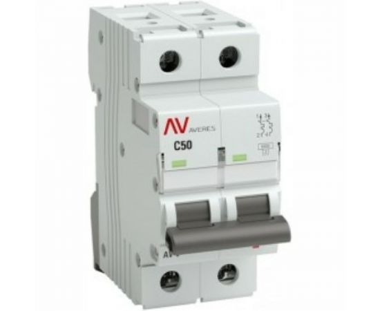 Автоматический выключатель EKF AV-6 2P 50A C 6kA AVERES SQmcb6-2-50C-av – изображение 2