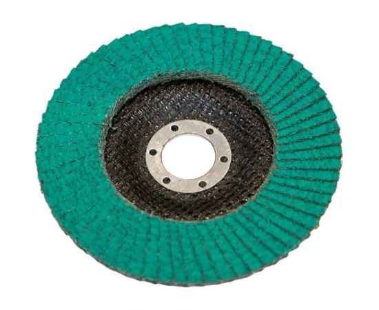 Круг лепестковый торцевой КЛТ 1, 125x22.23 мм, цирконий, P60 CARBODISK Н0160436 – изображение 2