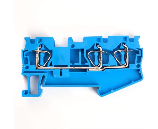 Самозажимной 3-проводной проходной зажим STEKKER ЗНИ - 4.0, JXB ST 4, синий LD553-2-40 39970 – изображение 2