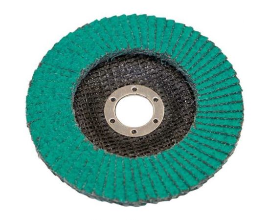 Круг лепестковый торцевой КЛТ 1, 125x22.23 мм, цирконий, P40 CARBODISK Н0160434 – изображение 2