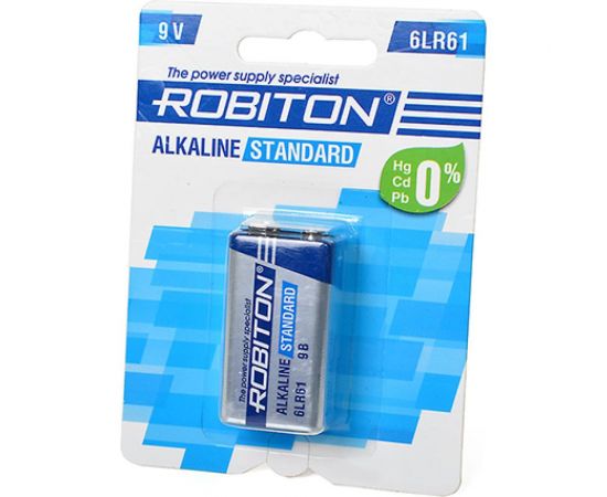 Батарея ROBITON STANDARD 6LR61 9V 12288 – изображение 2