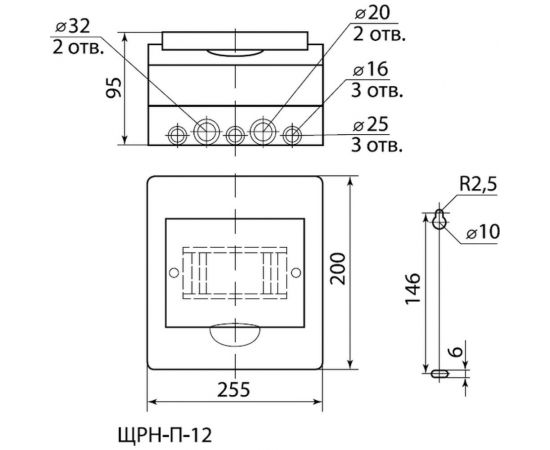 Бокс ЩРН-П-12 модулей навесной пластик Эко бук TDM SQ0901-0023 – изображение 2