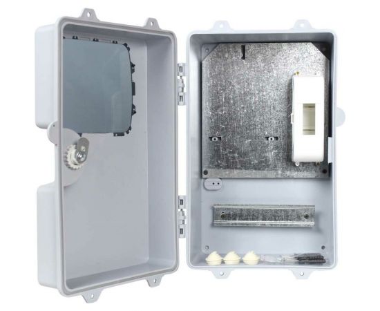 Пластиковый учетно-распределительный навесной корпус KRZMI ЩУРН-П 1-9/2 IP55 4651117990140 – изображение 2
