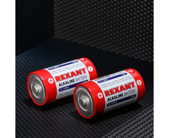 Алкалиновая батарейка REXANT тип С, LR14 2 шт 30-1014 – изображение 3