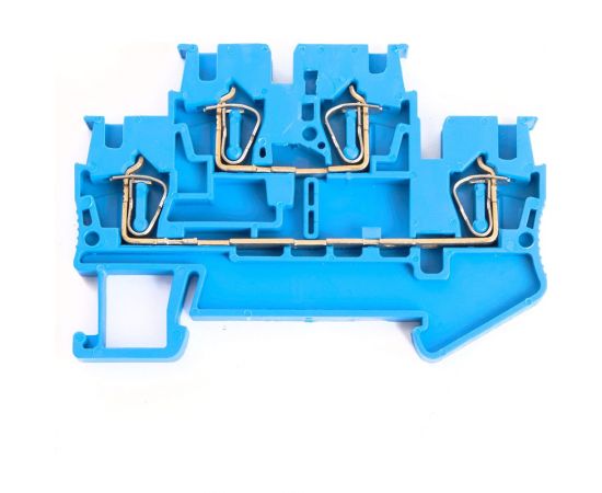 Самозажимной зажим STEKKER 4-проводной проходной 2 уровня ЗНИ - 2,5, JXB ST 2,5, синий LD555-2-25 39973 – изображение 3
